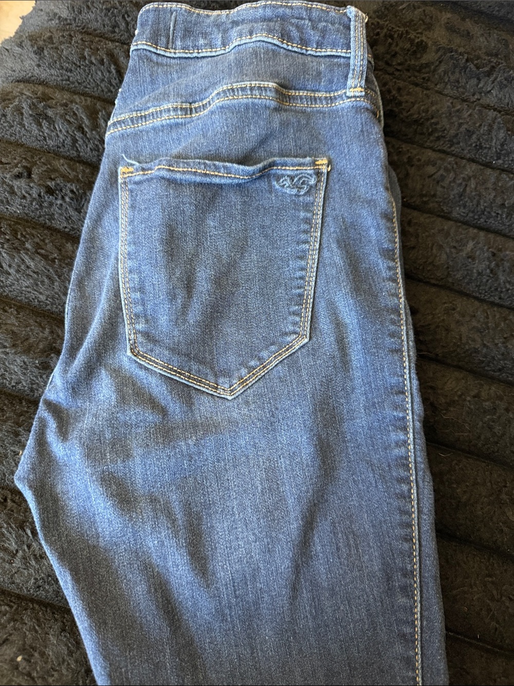 Hollister Women's Skinny Jeans - Dark Blue - Picture 3 of 4